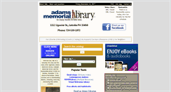 Desktop Screenshot of adamslib.org